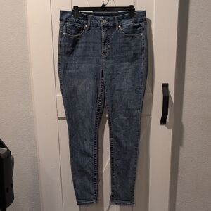 Seven7 Women's Tummyless Highrise Classic Skinny Denim Jeans Size 12